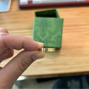 Gucci ICON YELLOW GOLD RING WITH STARS size6